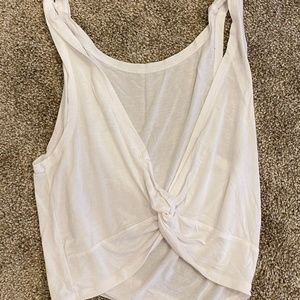 Aerie Cropped Soft Crossed Tank Top